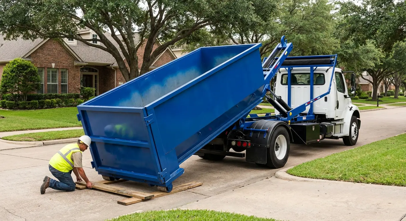 Roll-off dumpster rental services in Downtown Lumberton