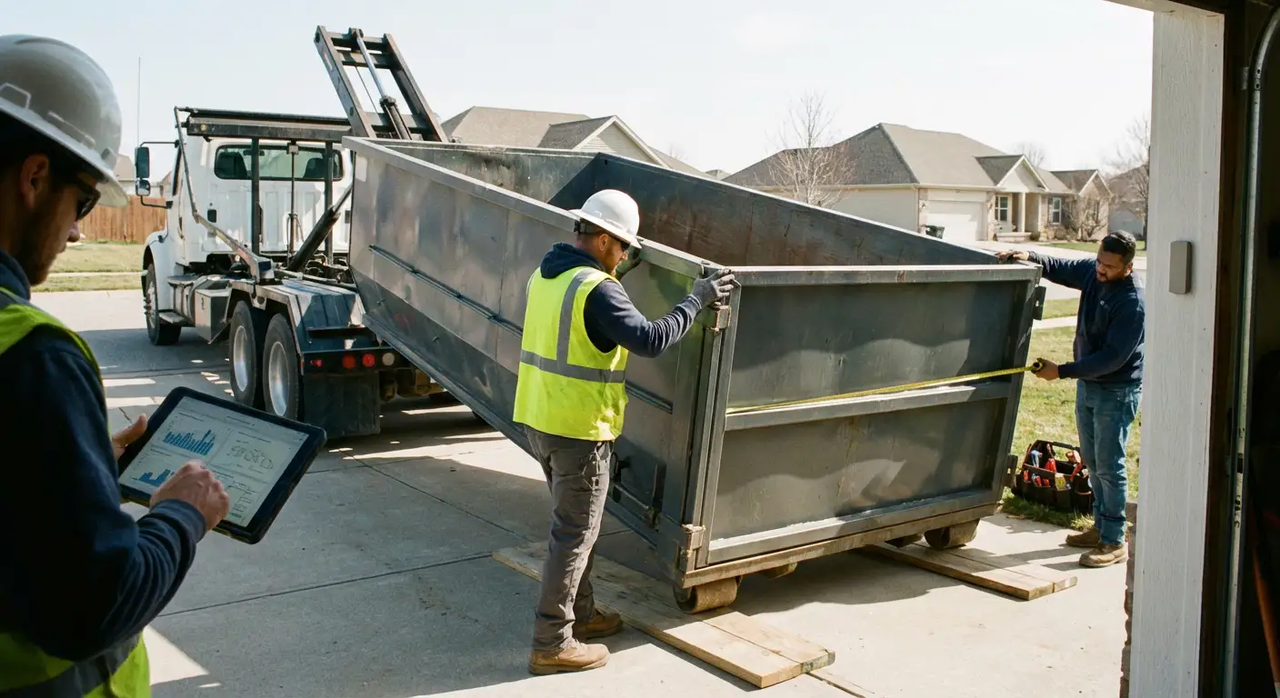 Roll-off dumpster dimensions and capacity guide in Lumberton, TX